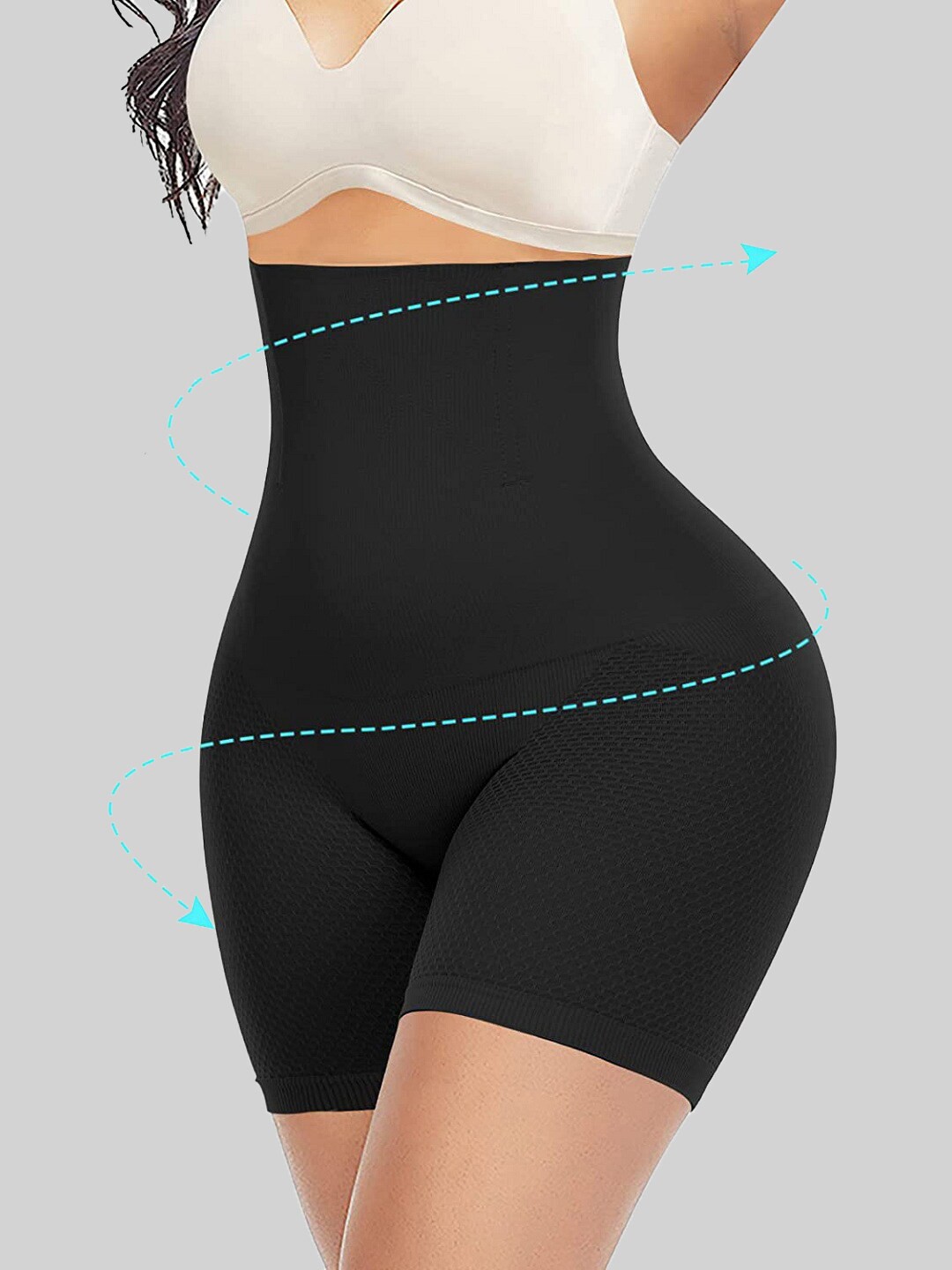 

KeepCart Mid-Rise Tummy & Thigh Shapewear, Black