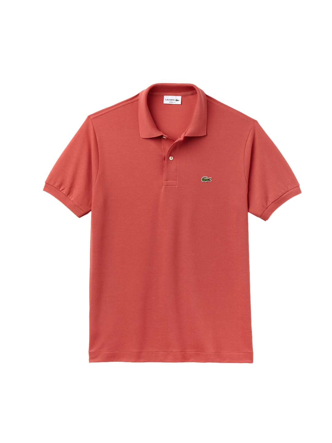 

Lacoste Men Coral Solid Polo Collar T-shirt