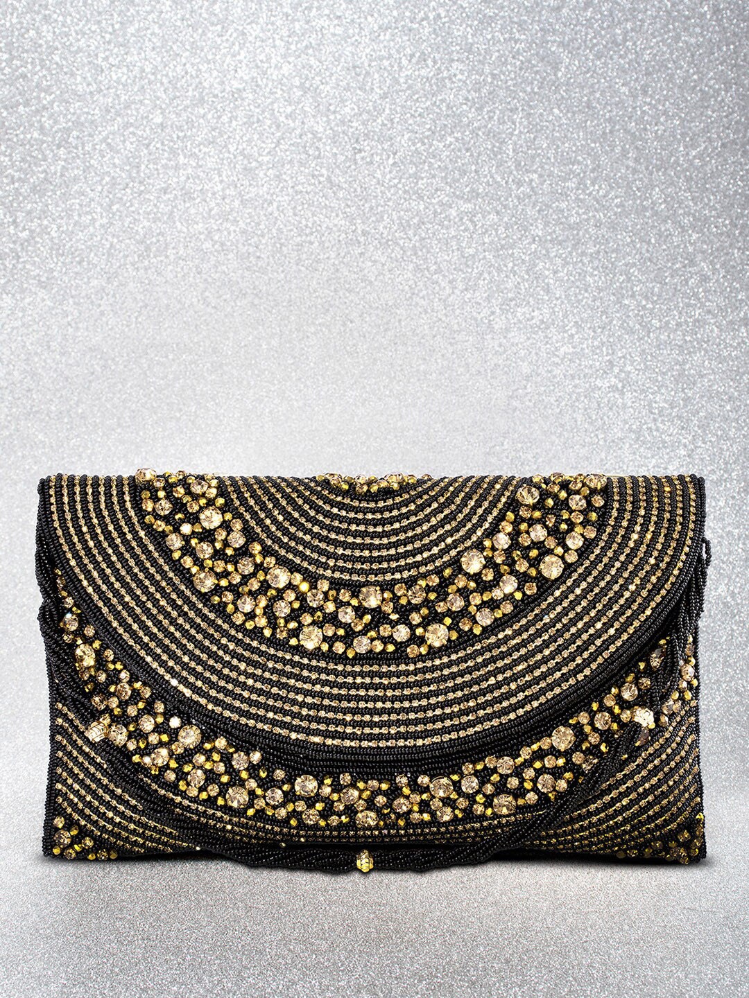 

Peora Embellished Party Purse, Black