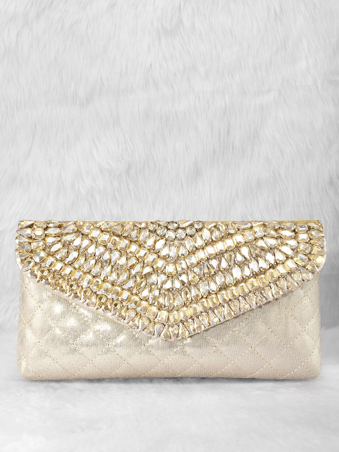 

Peora Embellished Purse Clutch, Champagne