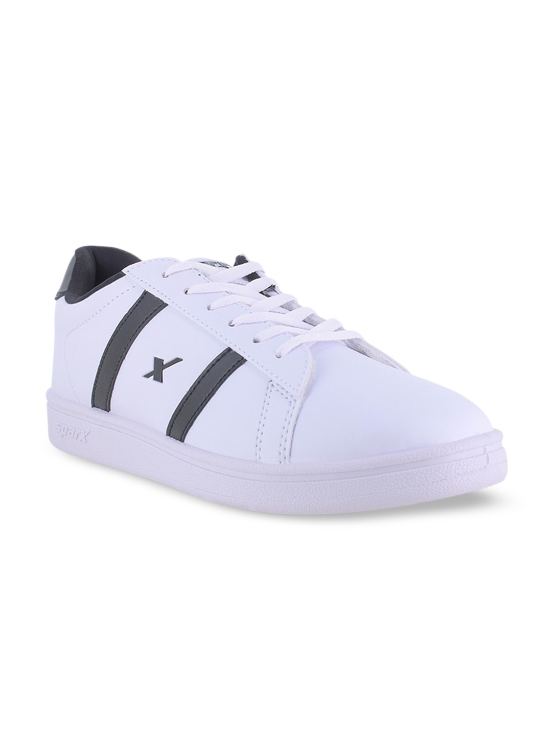 

Sparx Men Striped Canvas Sneakers, White