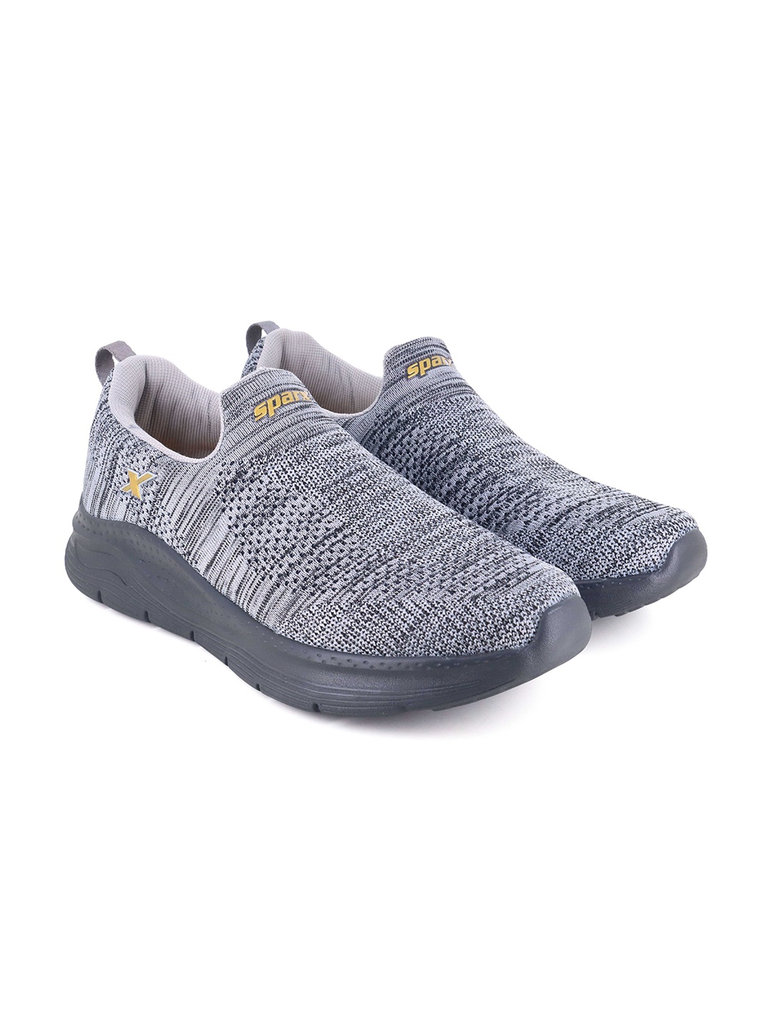 

Sparx Men Textured Slip-On Sneakers, Grey