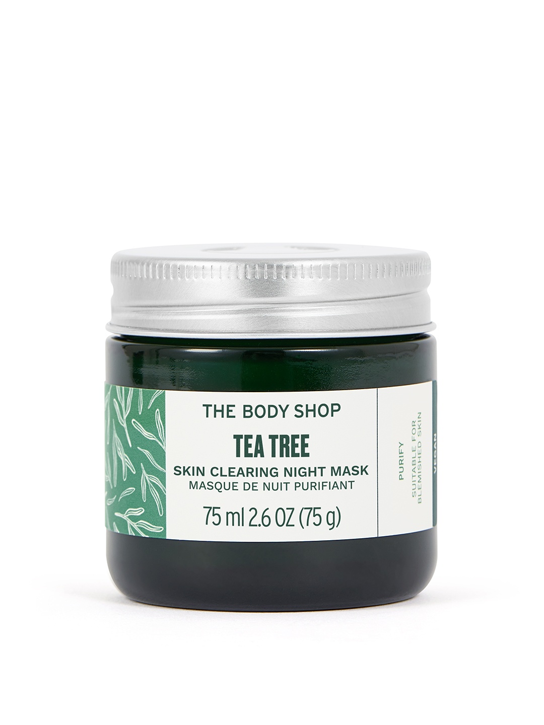 

THE BODY SHOP Vitamin E Range Tea Tree Anti-Imperfection Sustainable Night Mask 75ml, Green