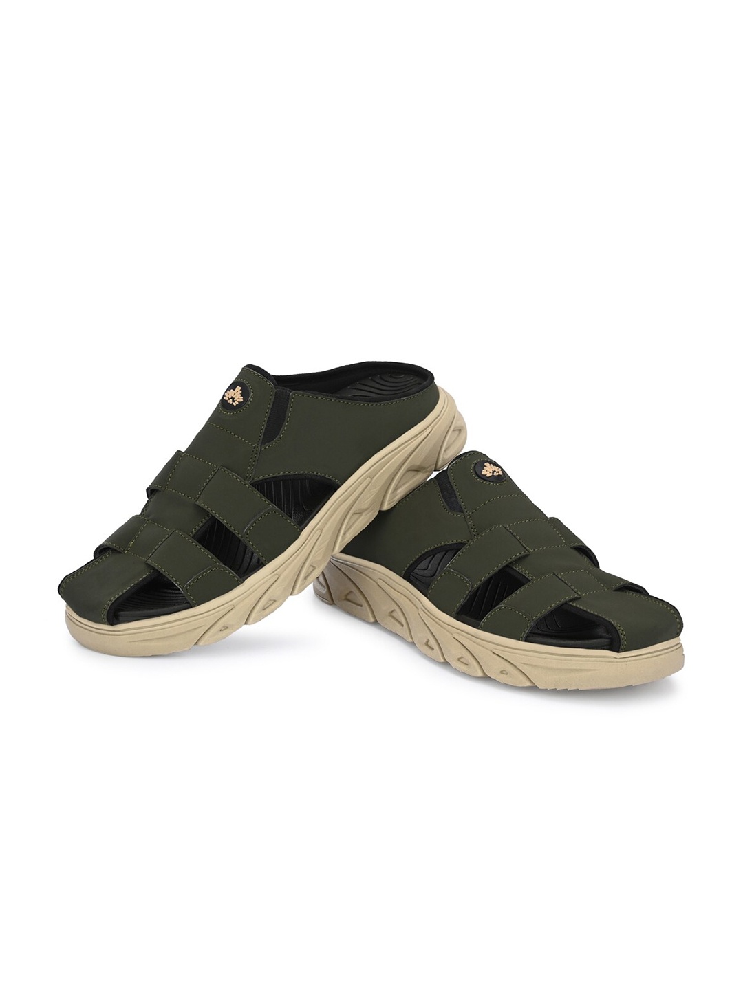 

ATTITUDIST Men Anti-Skidding Sole & Odourless Fisherman Sandals, Green