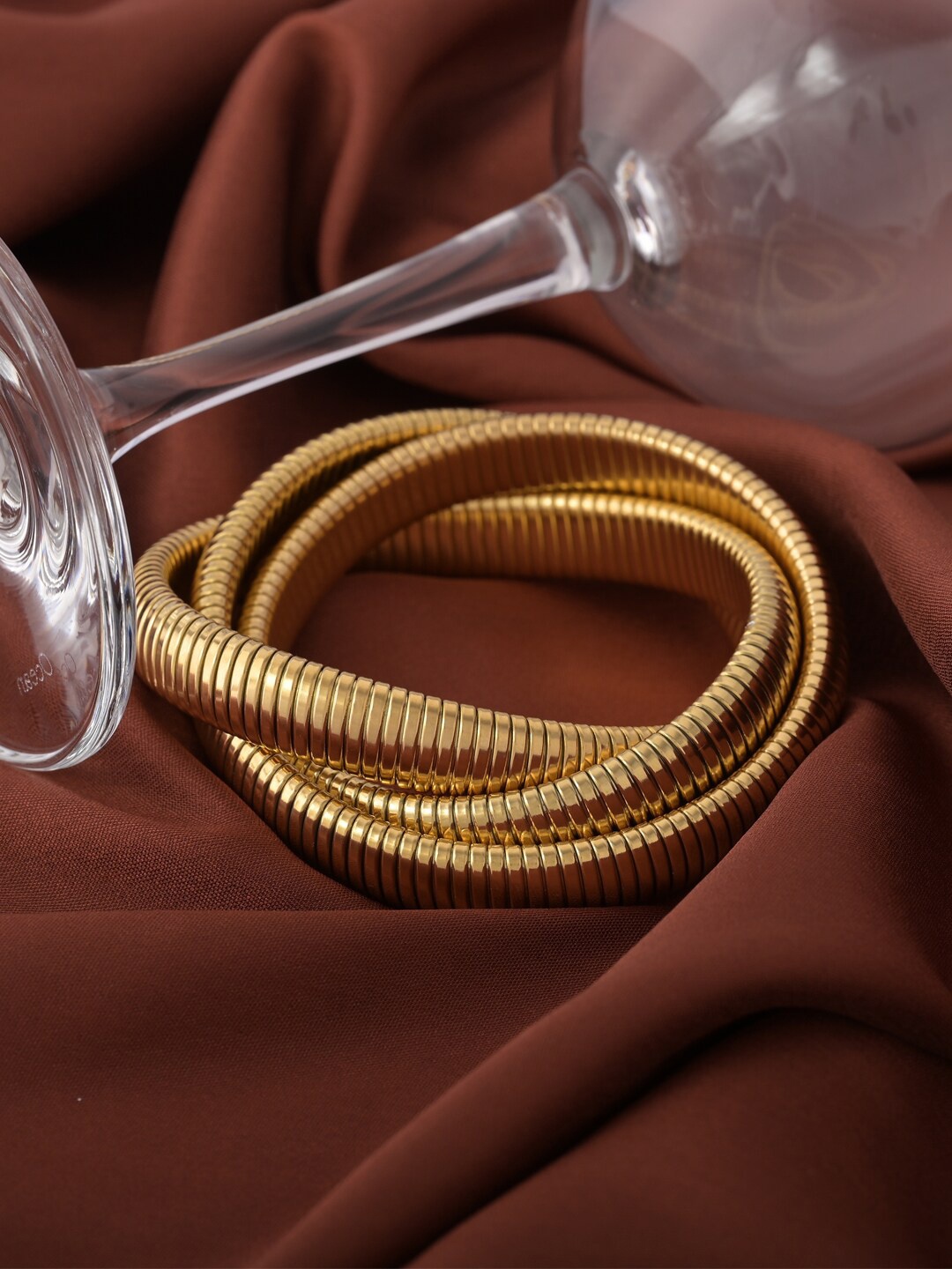 

PALMONAS Gold-Toned Gold-Plated Wraparound Bracelet
