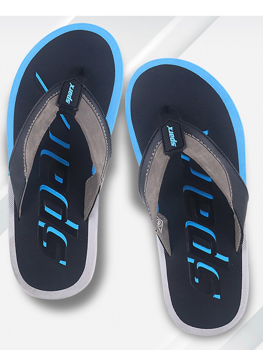 

Sparx Men Printed Thong Flip-Flops, Black