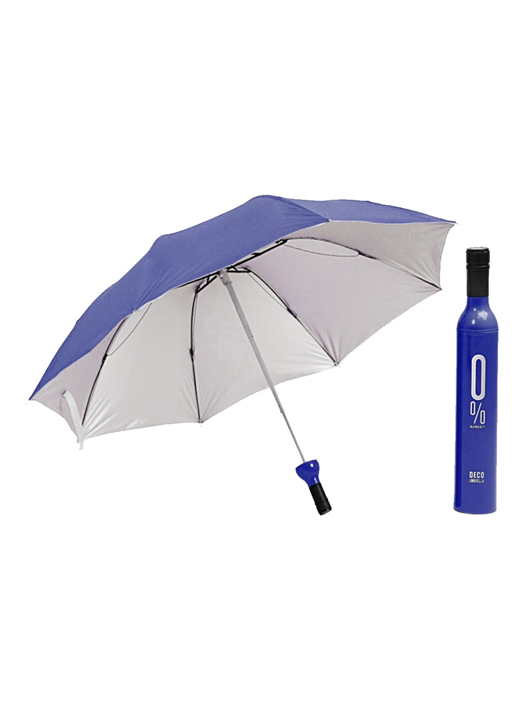 

Alexvyan Unisex 2 Fold Waterproof Umbrellas, Navy blue
