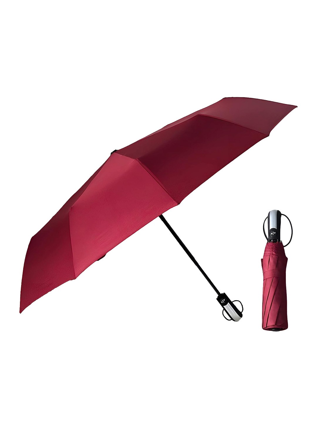 

Alexvyan Unisex 2 Fold Waterproof Umbrellas, Red