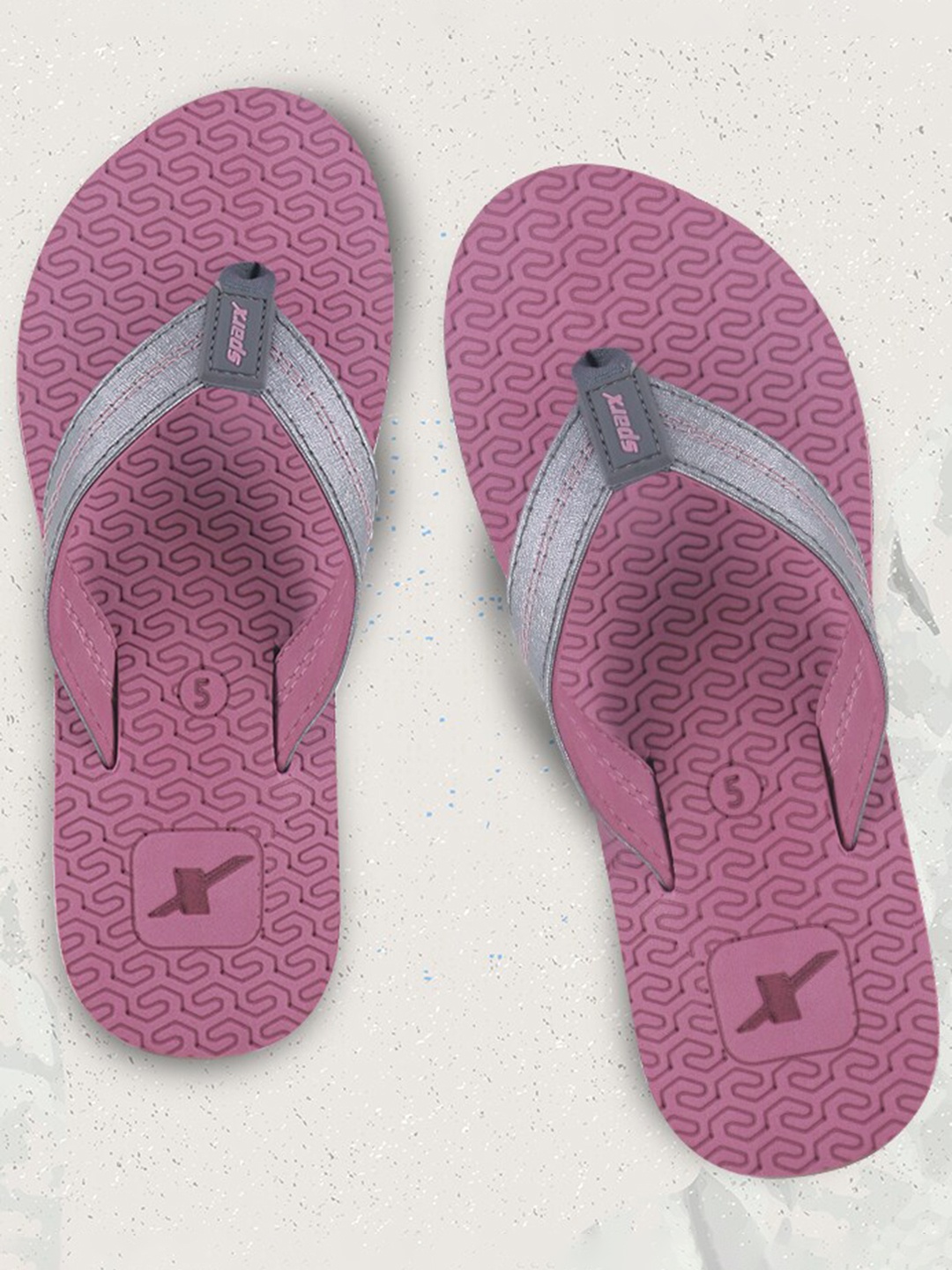 

Sparx Women Self Design Thong Flip-Flops, Purple