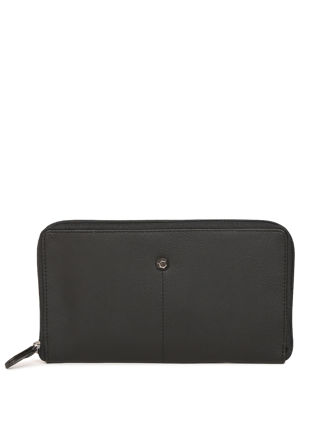 

Baggit Men Black Solid Zip Around Wallet