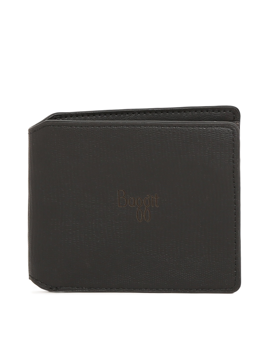 

Baggit Men Black Solid Two Fold Wallet