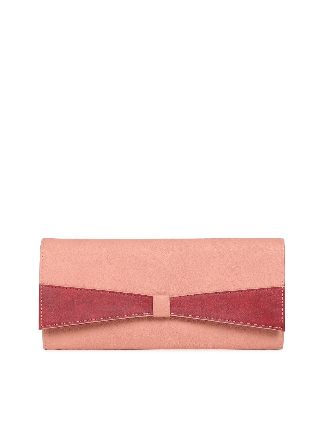 

Baggit Women Pink Colourblocked Three Fold Wallet