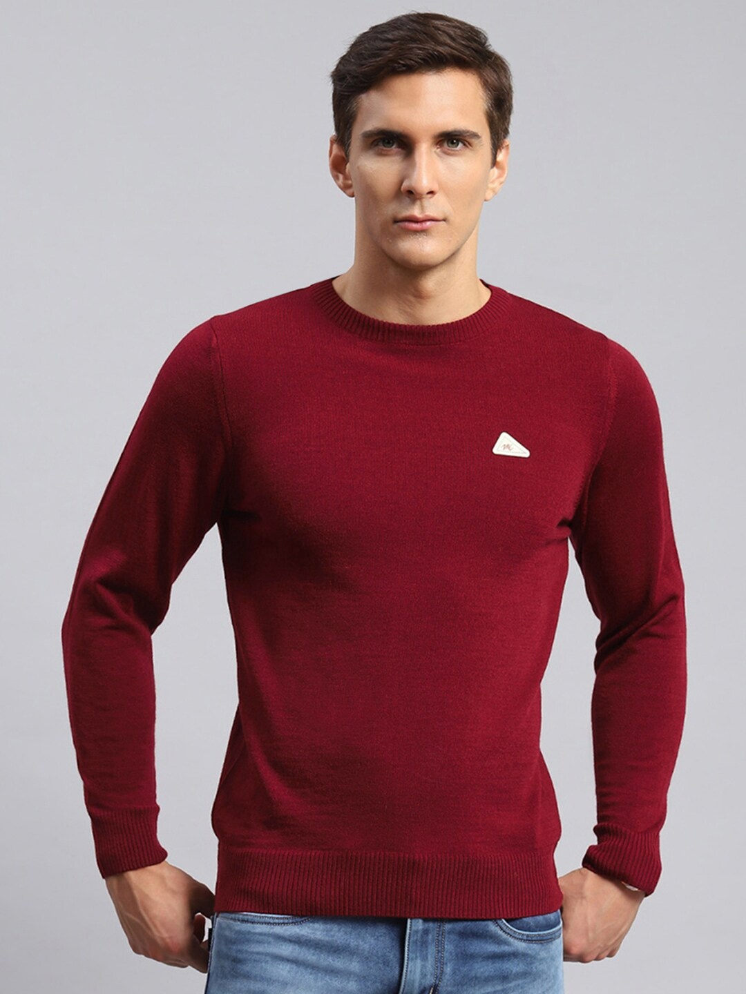 

Monte Carlo Ribbed Knitted Pullover, Red