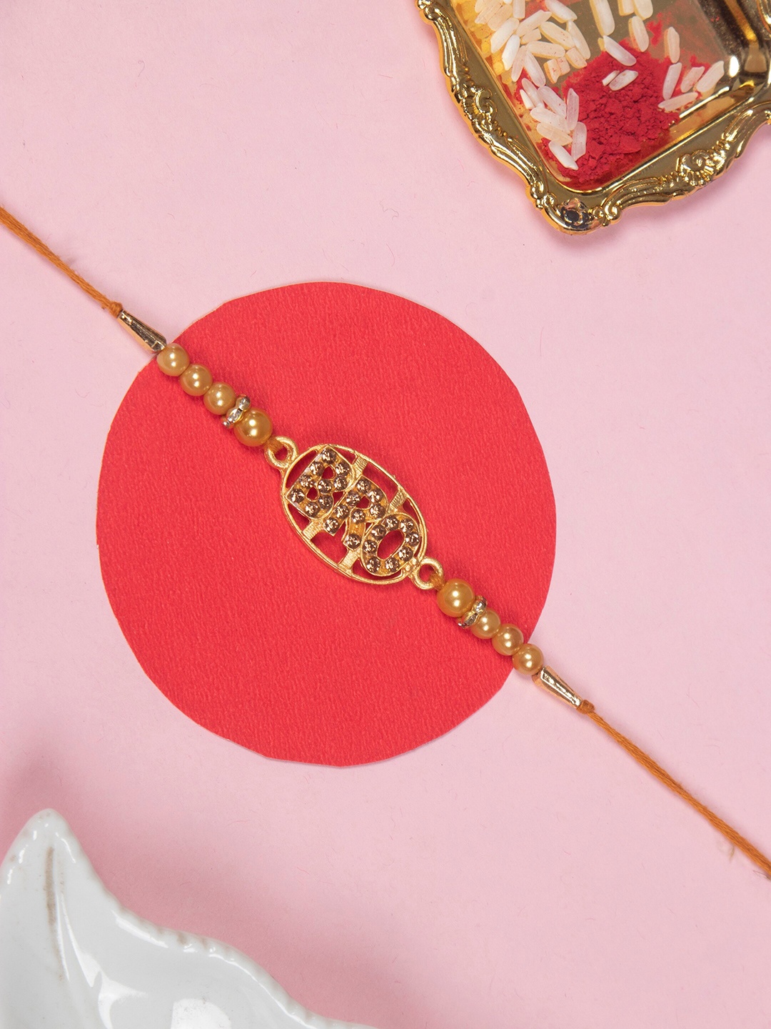 

The Purple Tree Men Bro Charm Thread Rakhi, Yellow