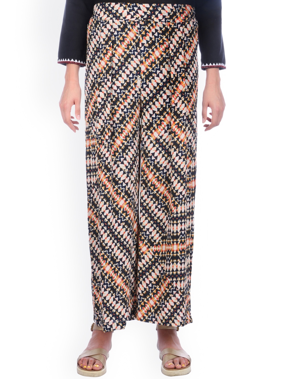 

shiloh Women Multicoloured Straight Printed Palazzos, Multi