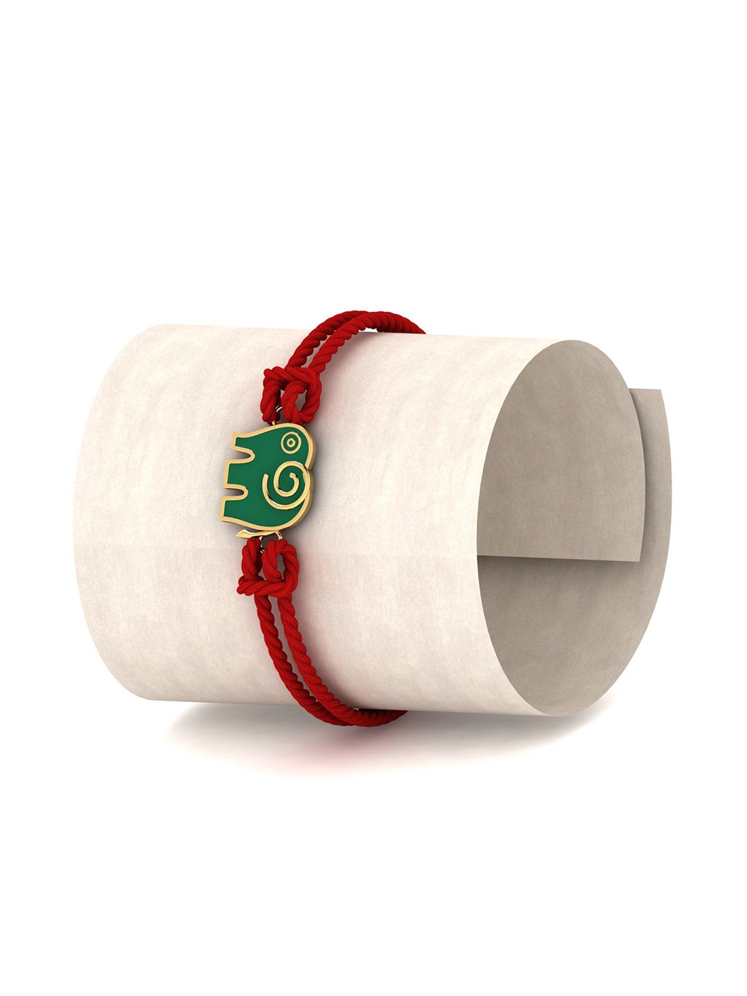 

KUBERBOX Men 18K Jumbo Gold Rakhi-0.88gm
