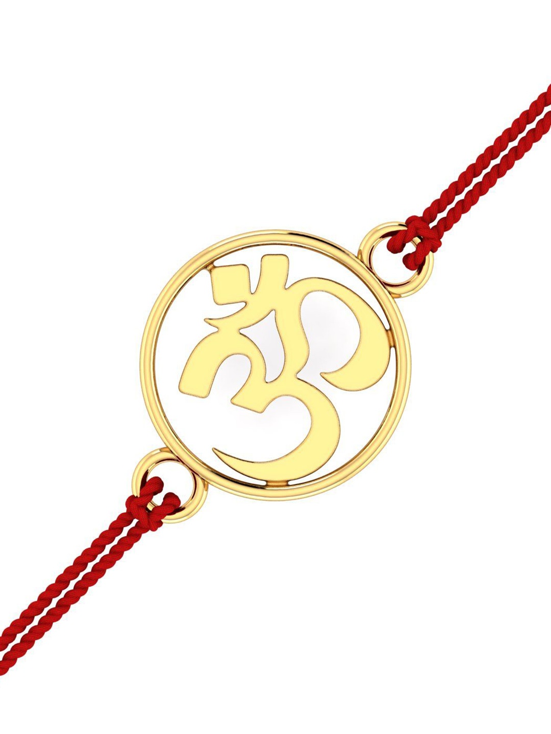 

KUBERBOX Men 18KT Gold Aum Charm Rakhi-0.53gm