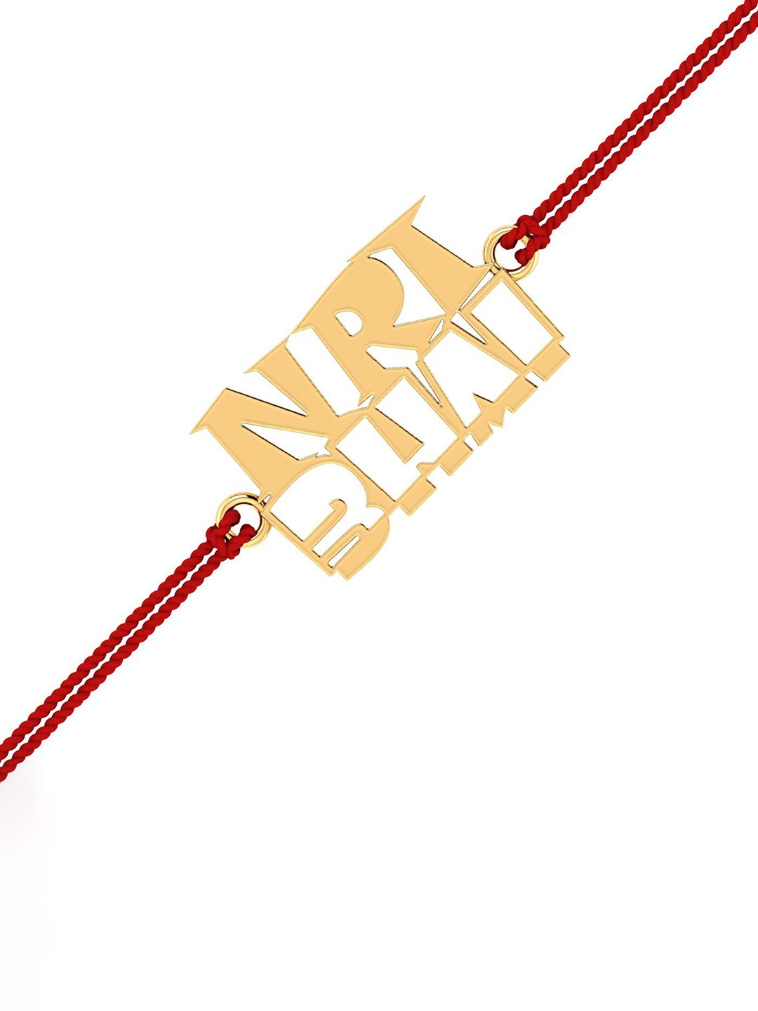 

KUBERBOX Men 18KT NRI Bhai Charm Gold Rakhi Cum Pendant-2.16gm