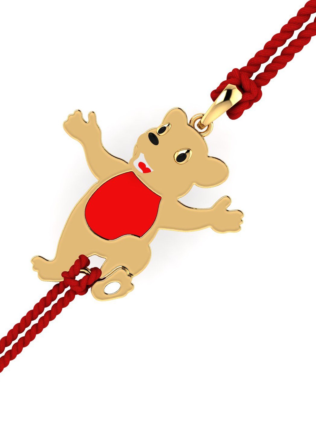 

KUBERBOX Joy Bear Kids 18KT Gold Rakhi Pendant-1.82 g