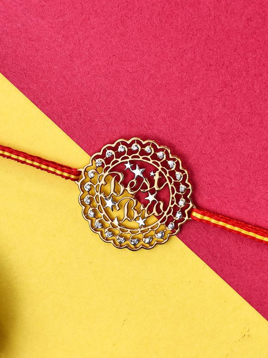 

KuberBox 18K Yellow Gold Rakhi