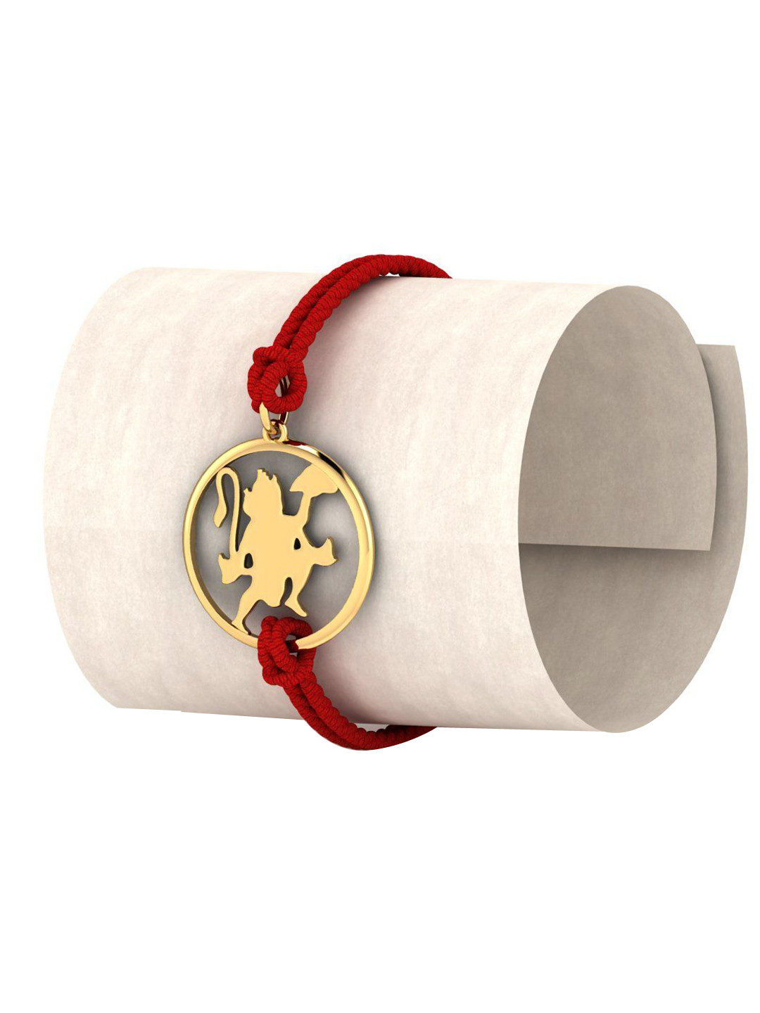 

KUBERBOX 18KT Gold Bajrang Bali XL Rakhi Cum Pendant-1.62 gm