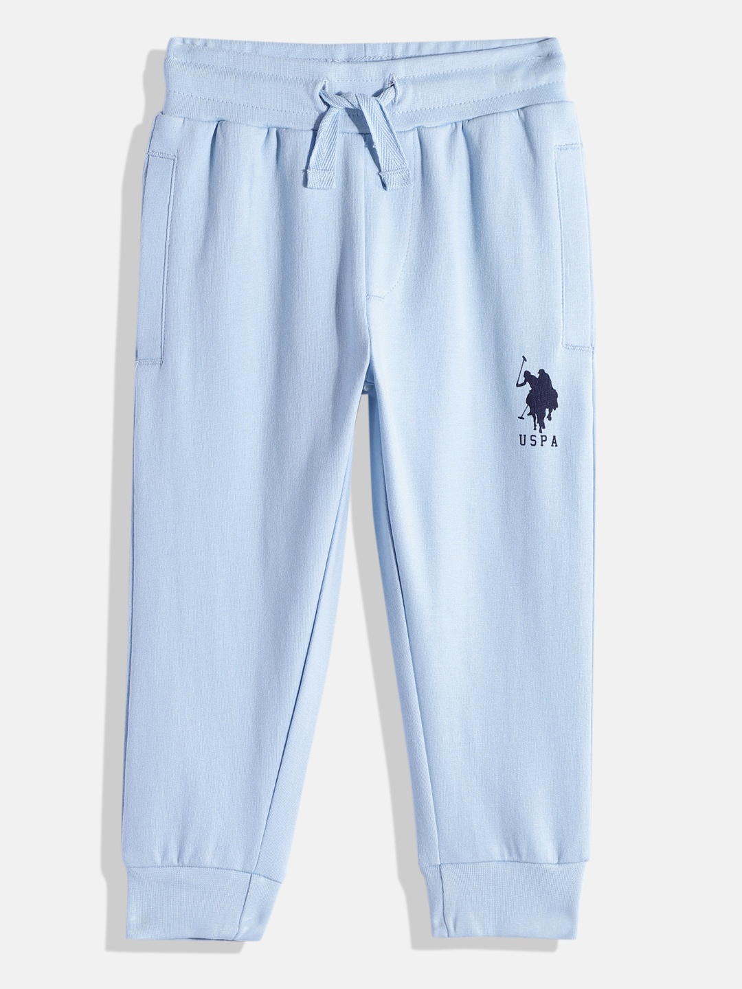 

U.S. Polo Assn. Kids Boys Pure Cotton Joggers, Blue