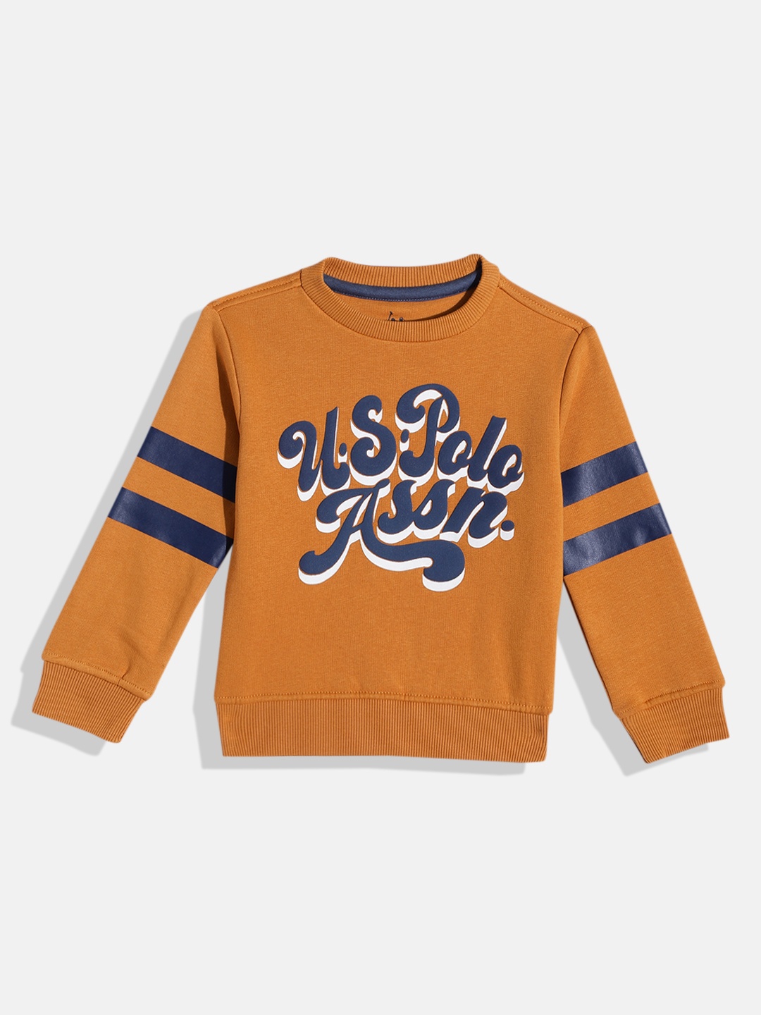 

U.S. Polo Assn. Kids Boys Printed Sweatshirt, Mustard