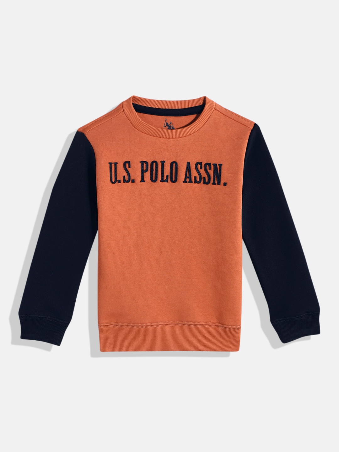 

U.S. Polo Assn. Kids Boys Colourblocked Sweatshirt, Rust