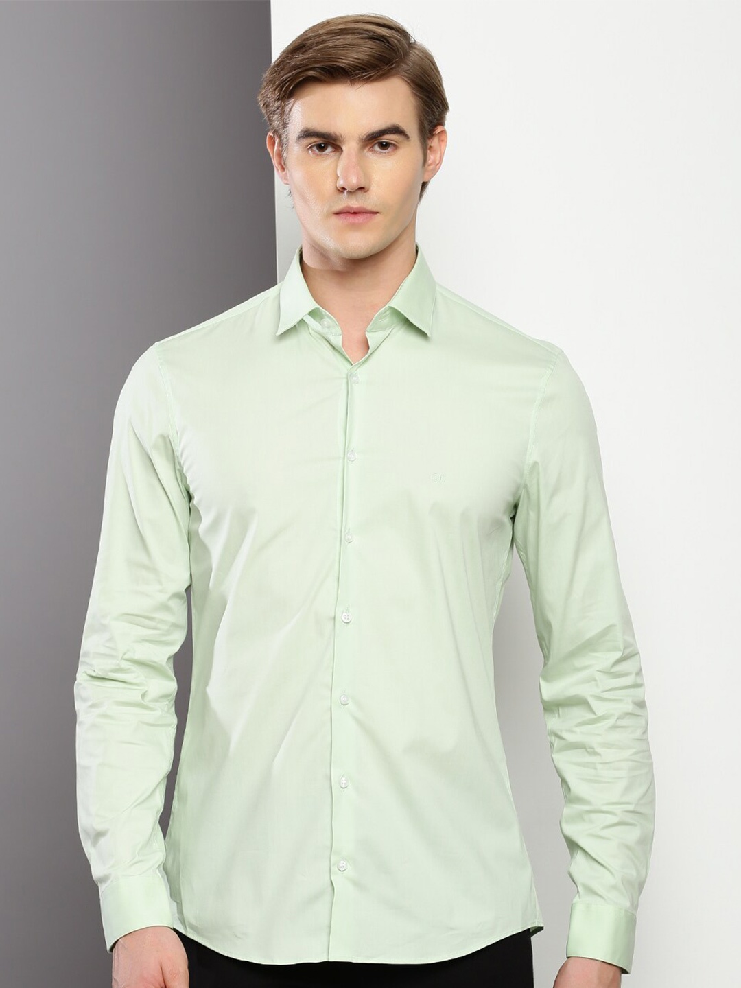 

Calvin Klein Jeans Slim Fit Cotton Casual Shirt, Green