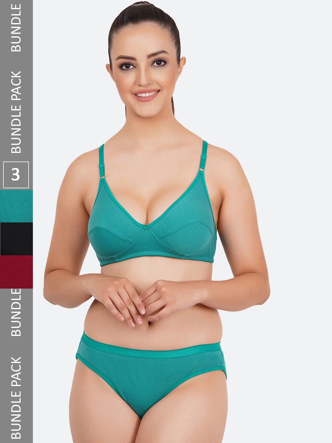 

Fleurt Pack Of 3 Assorted Lingerie Set