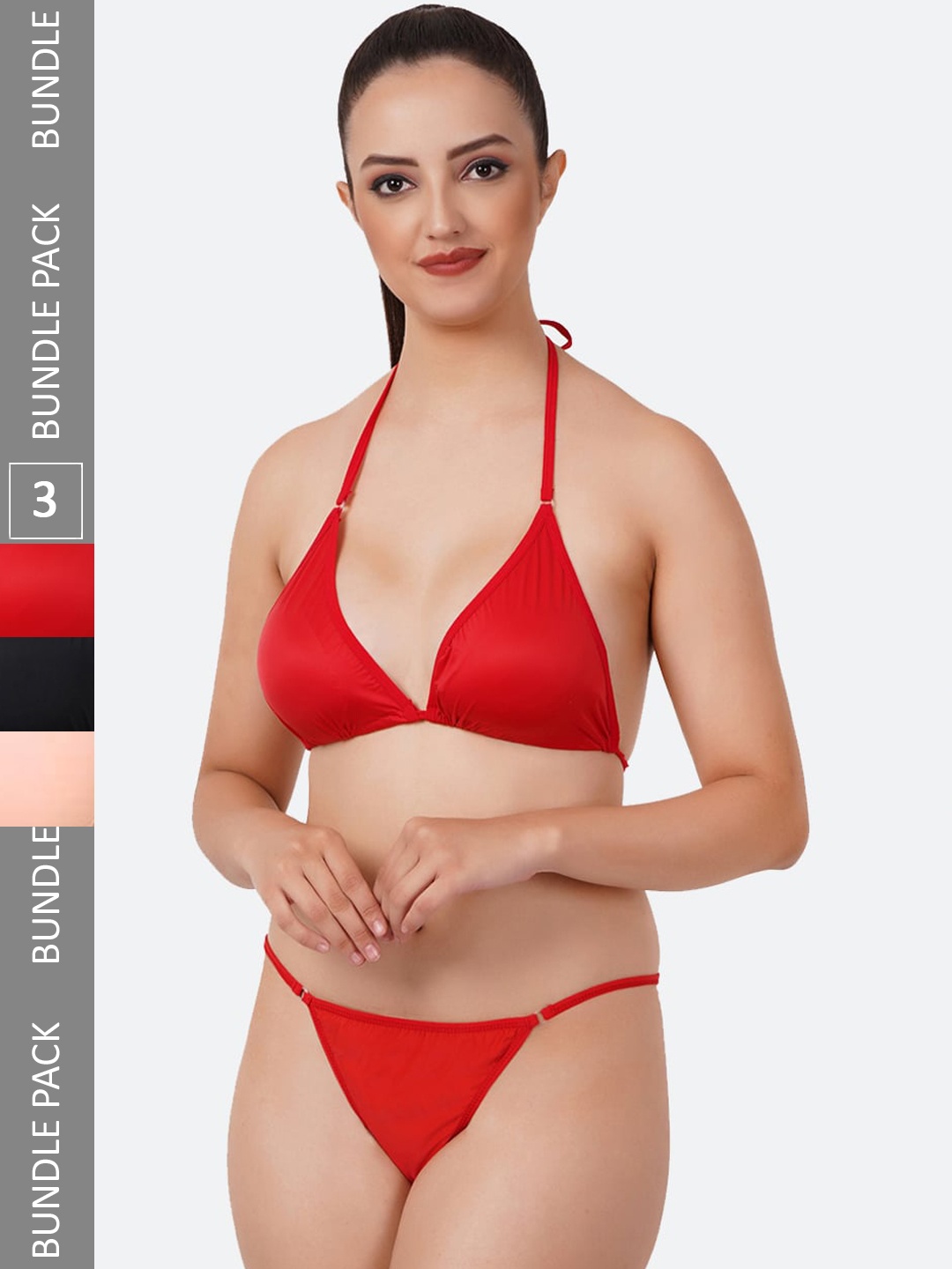

Fleurt Pack Of 3 Assorted Lingerie Set