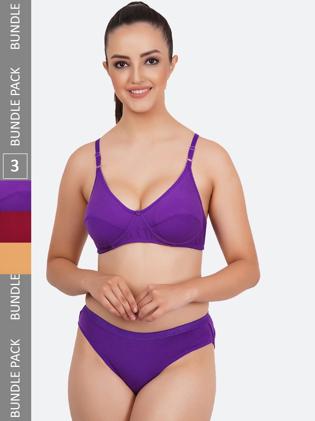 

Fleurt Pack Of 3 Assorted Lingerie Set
