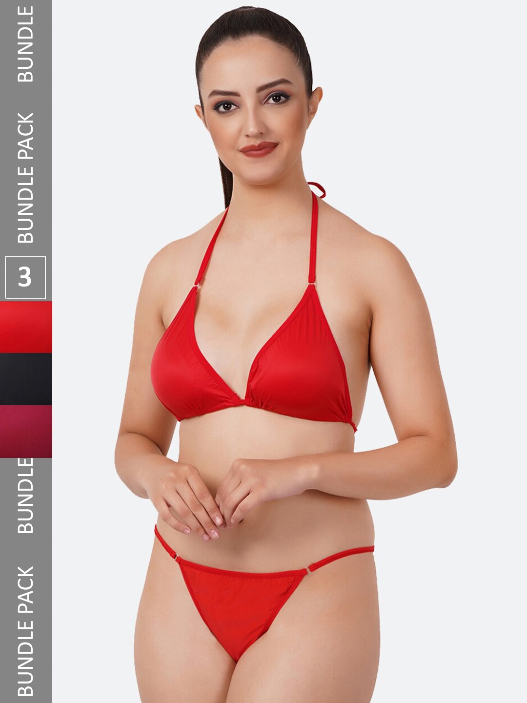 

Fleurt Pack Of 3 Assorted Lingerie Set
