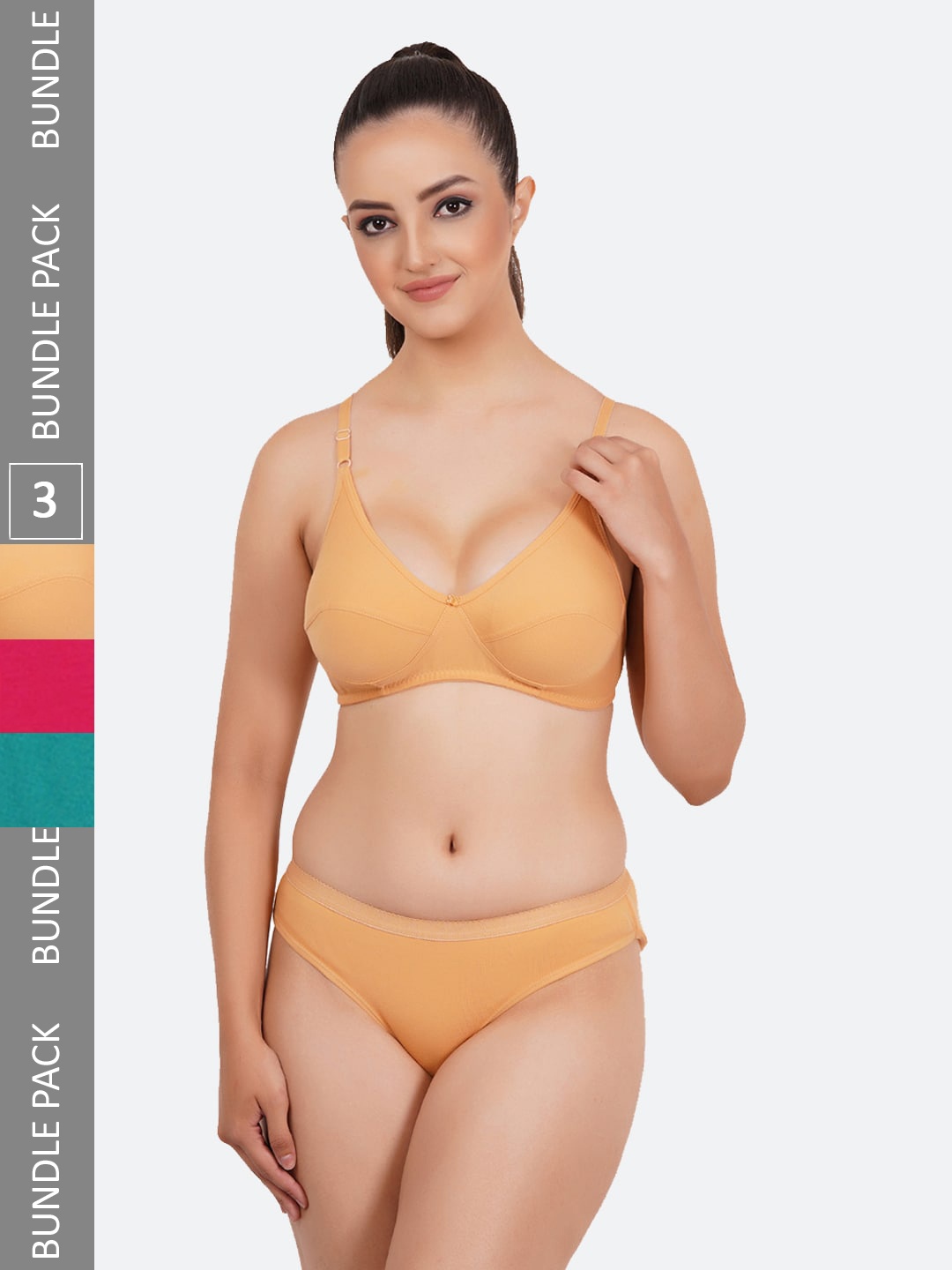 

Fleurt Pack Of 3 Assorted Lingerie Set