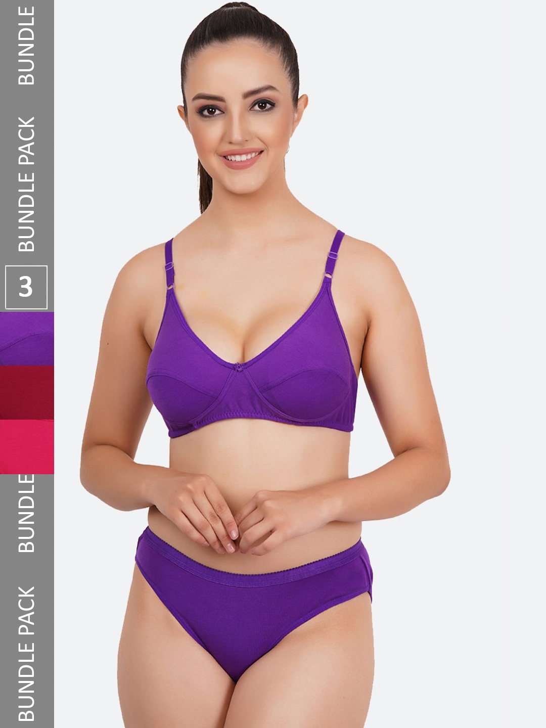 

Fleurt Pack Of 3 Assorted Lingerie Set