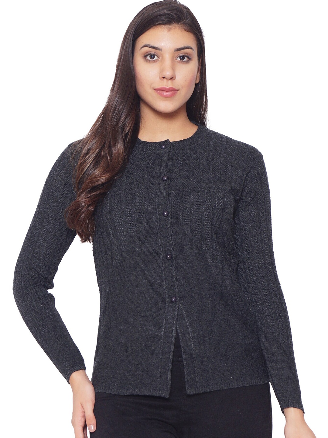 

CLAPTON Cable Knit Woollen Cardigan, Black
