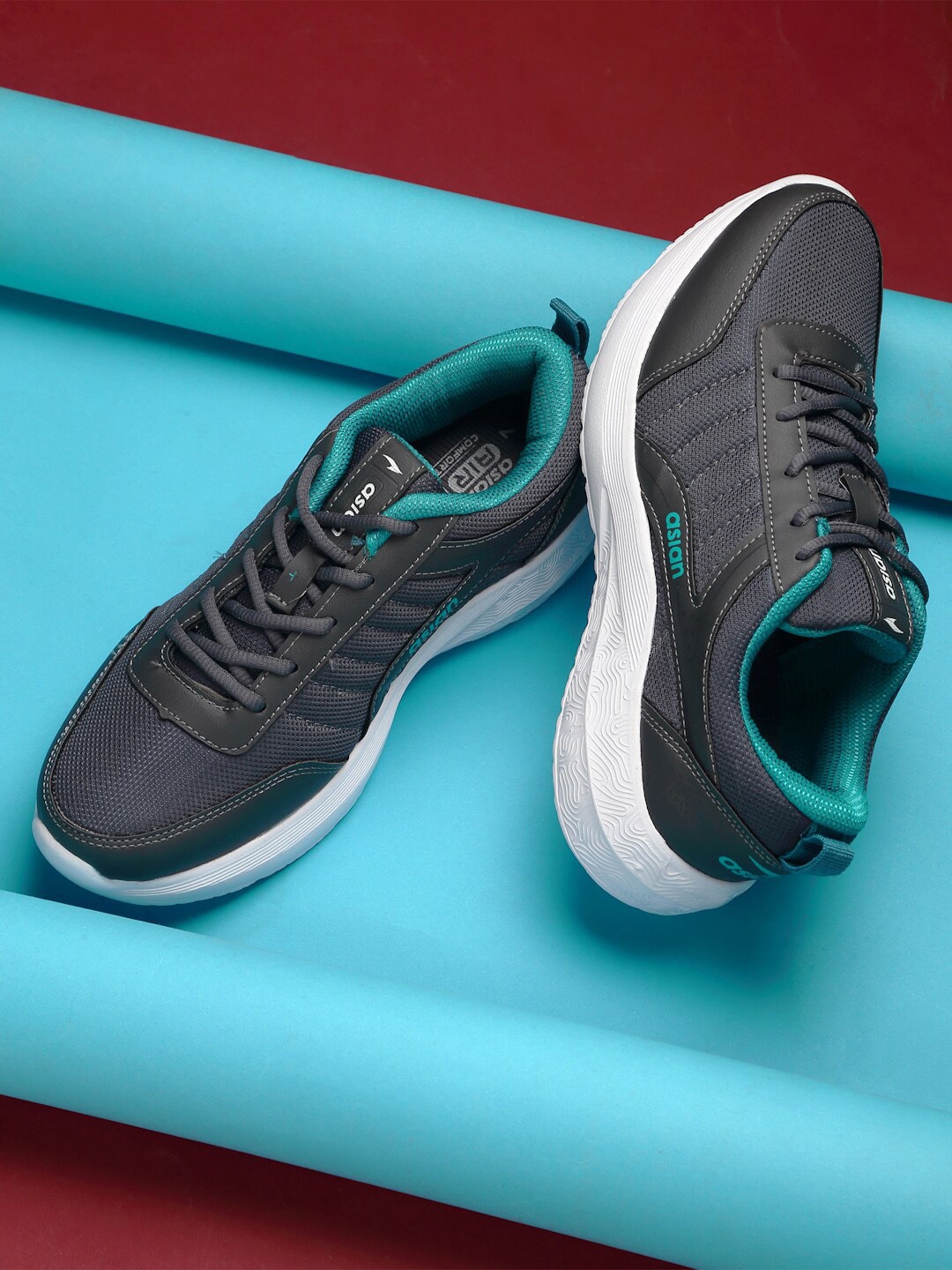 

ASIAN Men Mesh Running Shoes, Grey