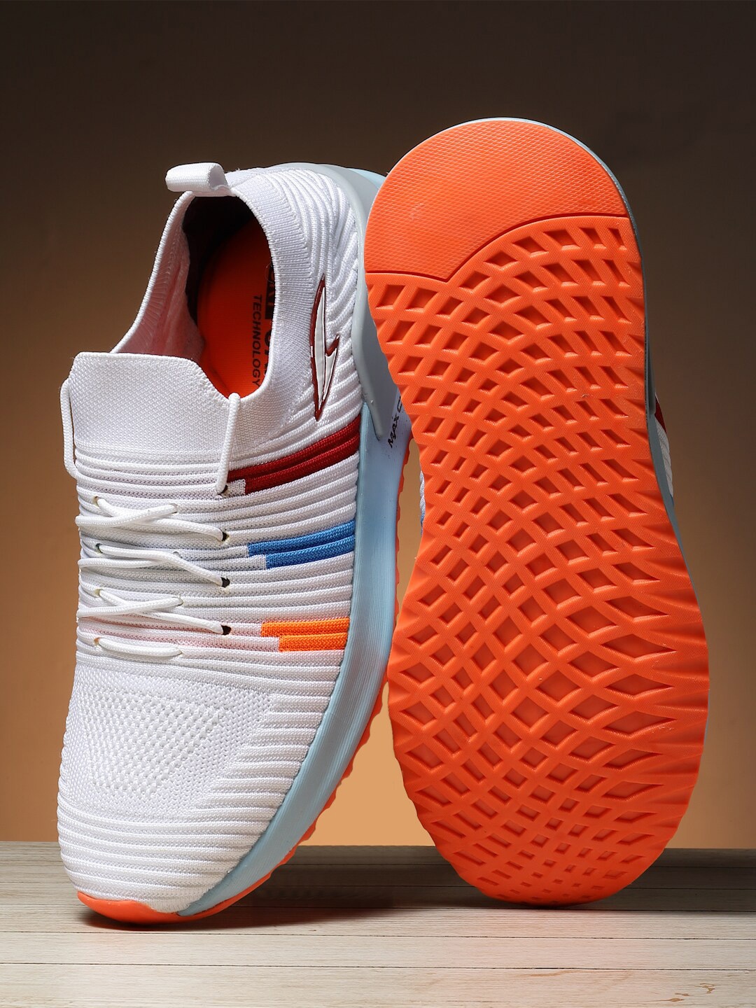 

ASIAN Men Memory Foam Mesh Running Shoes, White
