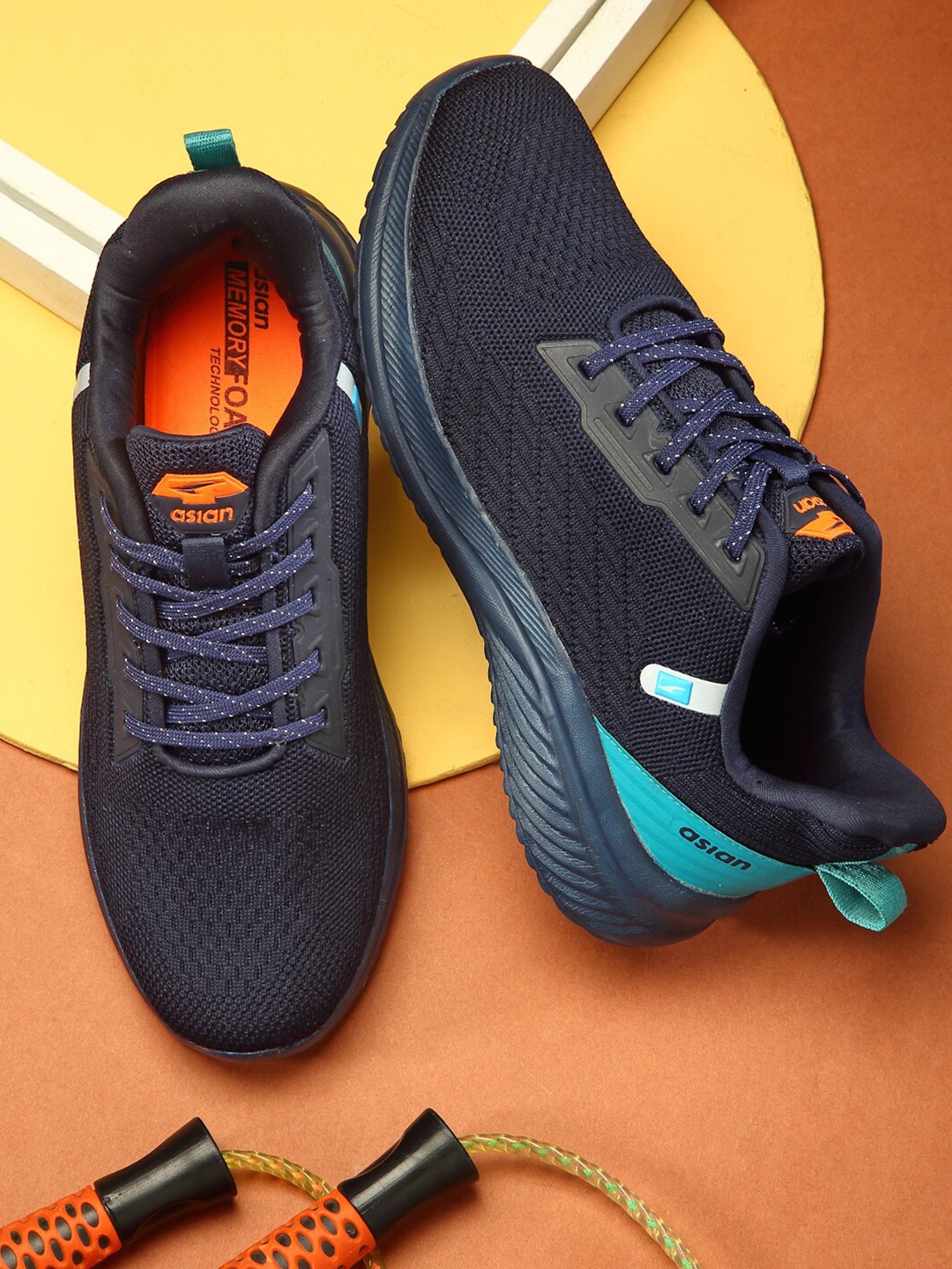 

ASIAN Men Delta-25 Running Shoes, Navy blue