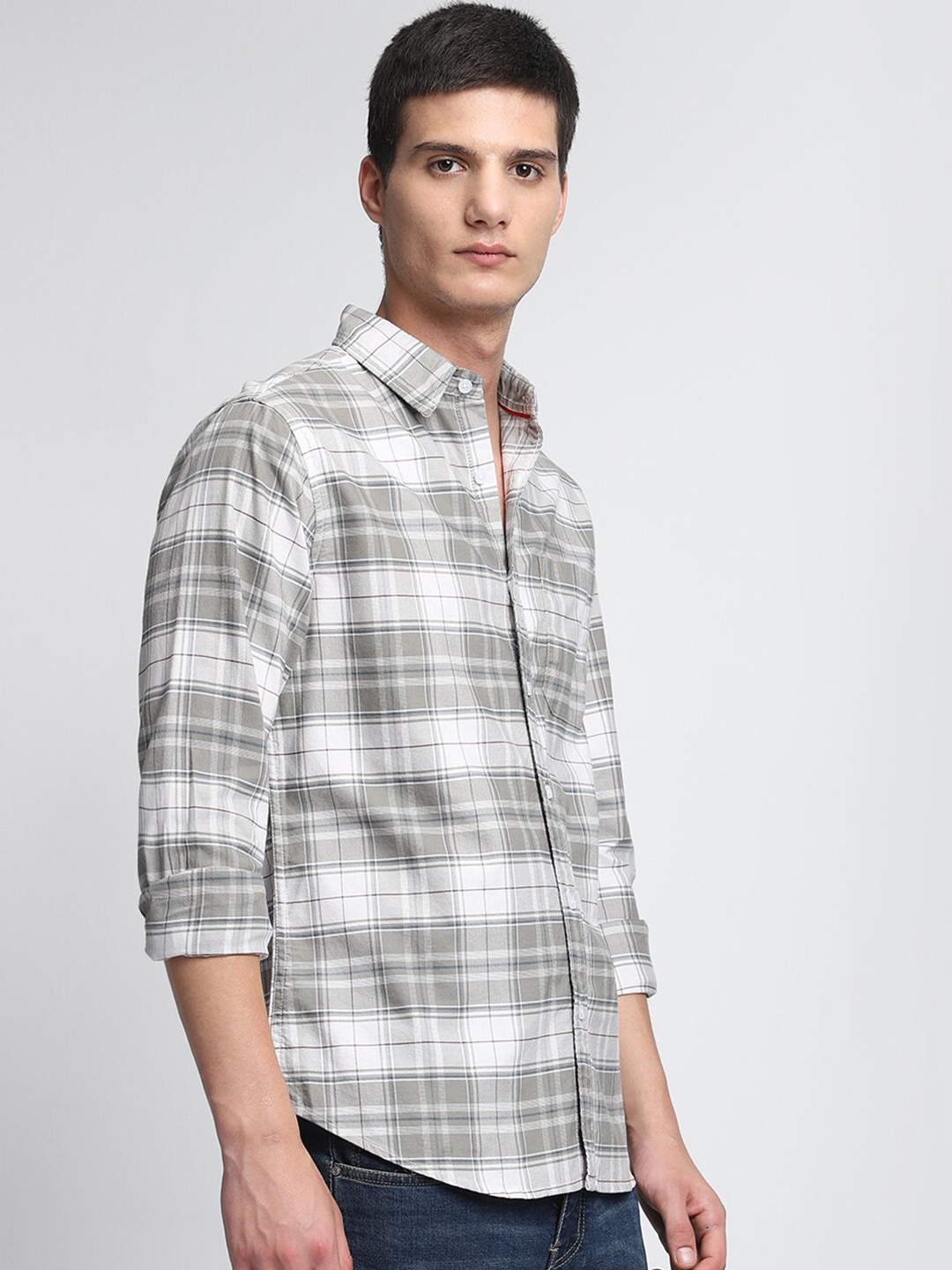 

Dennis Lingo Comfort Slim Fit Checked Casual Shirt, Brown
