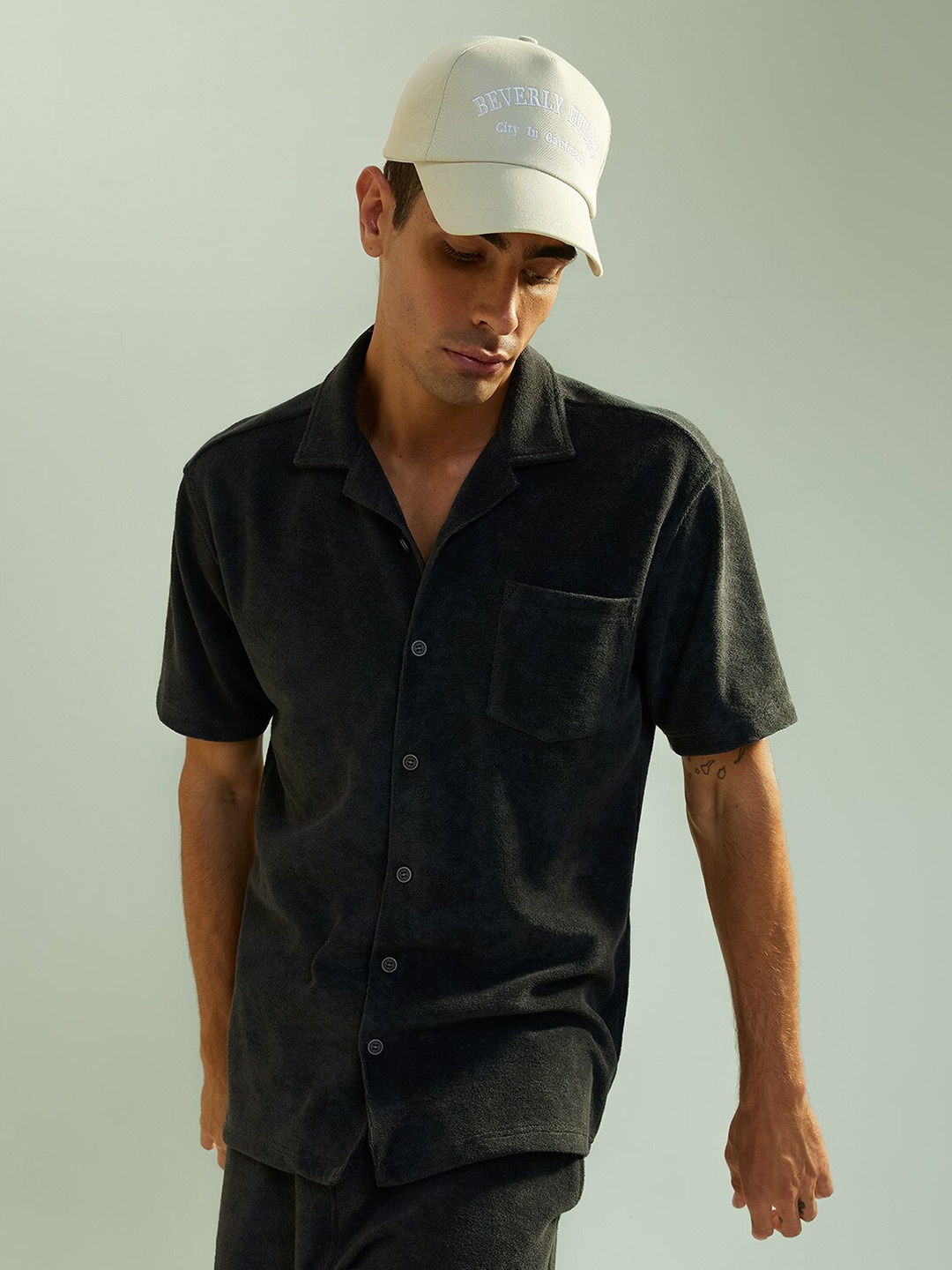 

DeFacto Regular Fit Spread Collar Casual Shirt, Green