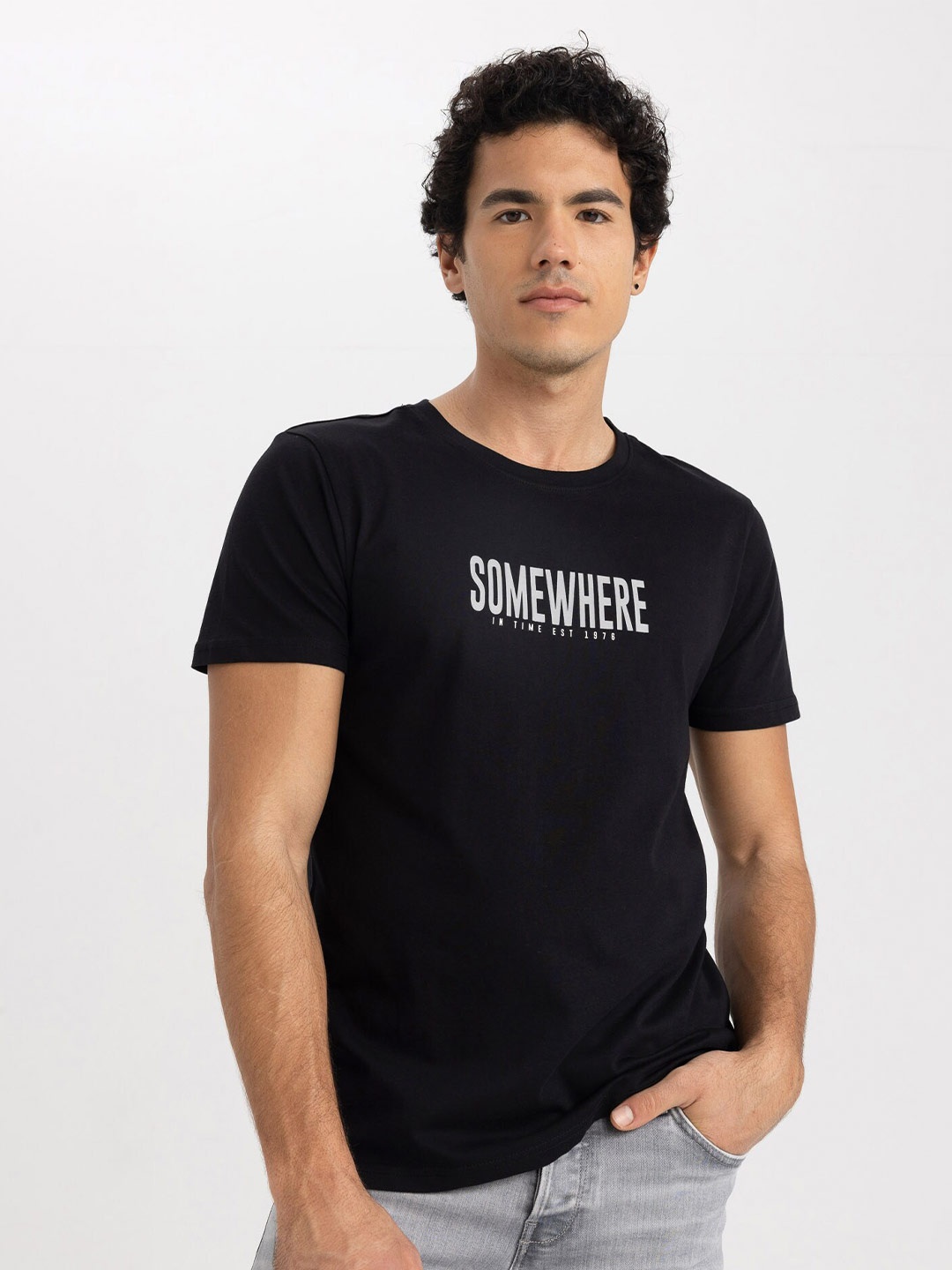 

DeFacto Typography Printed T-shirt, Na