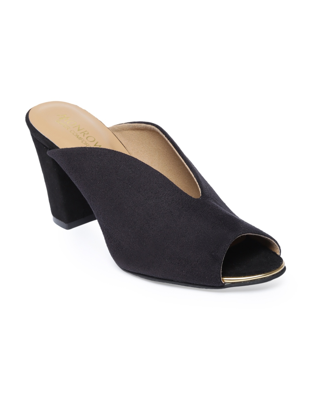 

Monrow Women Black Solid Mules