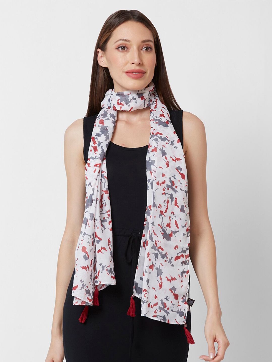 

Globus Women Printed Scarf, White