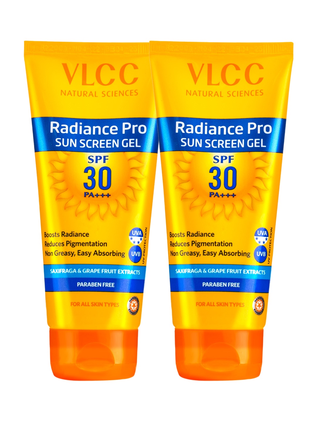 

VLCC Set of 2 Radiance Pro SPF30 SunScreen Gel - 100g each, Yellow