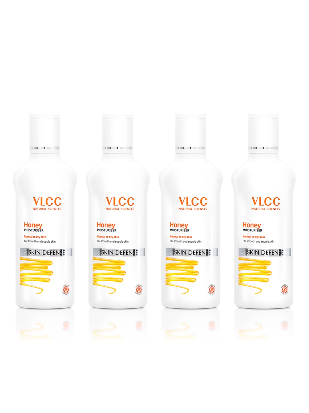 

VLCC Set Of 4 Skin Defense Normal To Dry Skin Honey Moisturizer - 100ml Each, White