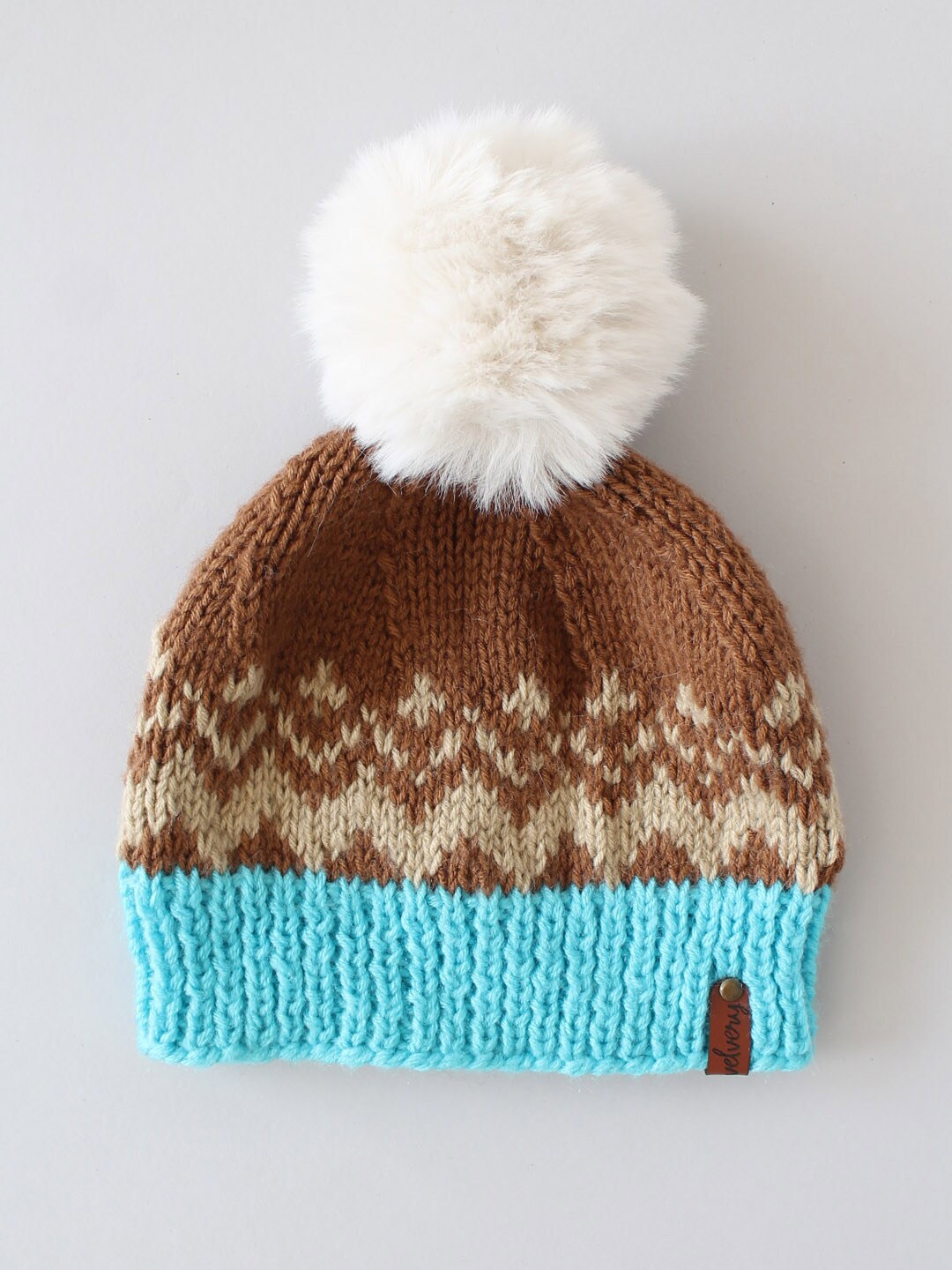 

Velvery Women Self Designed Beanie, Beige