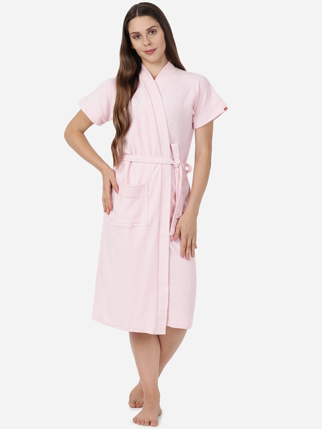 

GOLDSTROMS Women Cotton Bath Robe, Pink