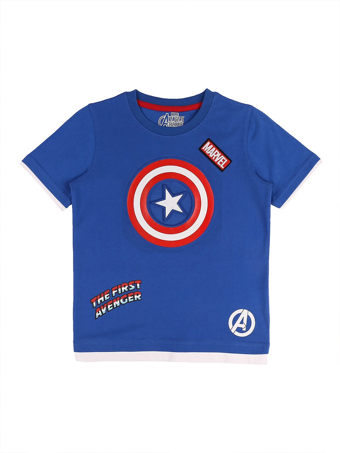 

Pantaloons Junior Boys Avengers Printed Cotton T-shirt, Blue