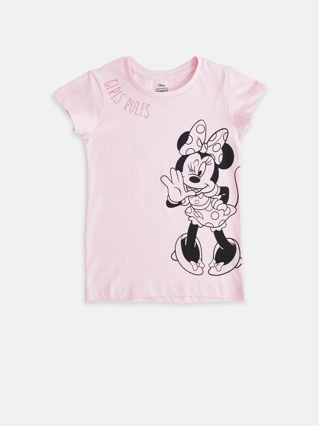 

Pantaloons Junior Girls Pink Printed T-shirt
